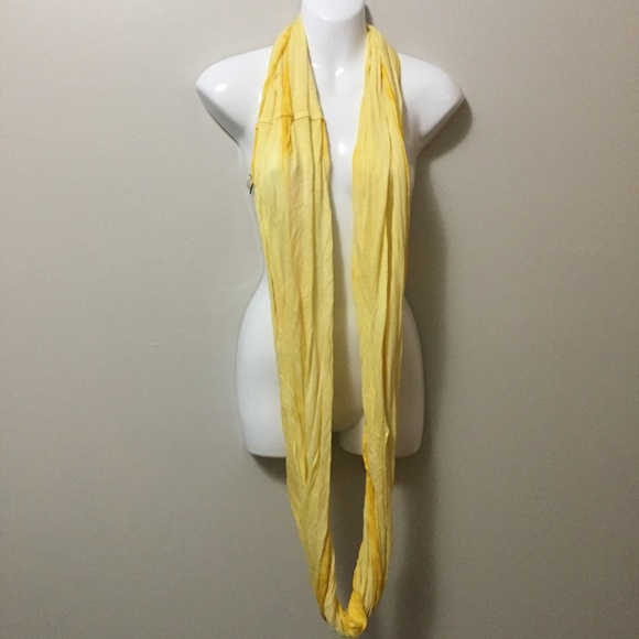 Yellow Loop/ Infinity Scarf - Picture 3 of 4